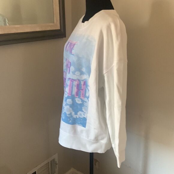 NWOT “Time for growth” crewneck sweatshirt size L - Picture 6 of 9